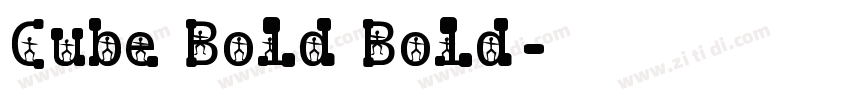 Cube Bold Bold字体转换